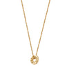 ChloBo Power Within Tiny Twisted Rope Chain Necklace, Gold