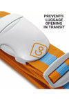 Go Travel Luggage Identity Strap, Orange & Blue