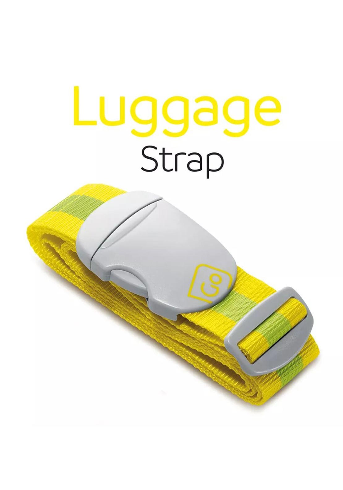 Go Travel Luggage Identity Strap, Yellow & Green
