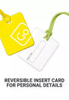 Go Travel Luggage Tags Twin Pack, Yellow & Green