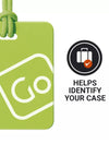 Go Travel Luggage Tags Twin Pack, Yellow & Green