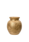 Kaemingk Terracotta Large Planter Pot, Gold