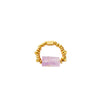 ChloBo Calming Stone Stretch Ring, Gold