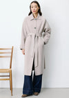 Grace & Mila Wool Rich Belted Coat, Beige
