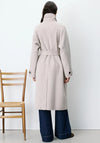 Grace & Mila Wool Rich Belted Coat, Beige