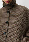 Grace & Mila Arthur Check Wool Blend Coat, Brown