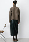 Grace & Mila Arthur Check Wool Blend Coat, Brown