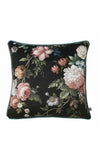Graham & Brown Hague Fleurs Cushion 50x50cm, Black