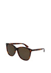 Gucci GG0022S Sunglasses, Havana