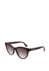 Gucci GG0763S Ladies Slim Cat Eye Sunglasses, Tortoise Shell