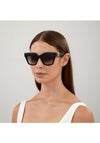 Gucci GG1023S Ladies Cat Eye Logo Sunglasses, Black