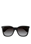 Gucci GG1071S Ladies Soft Cat Eye Sunglasses, Black