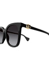 Gucci GG1071S Ladies Soft Cat Eye Sunglasses, Black