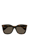 Gucci GG1071S Ladies Soft Cat Eye Sunglasses, Tortoise Shell