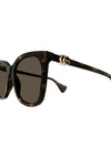 Gucci GG1071S Ladies Soft Cat Eye Sunglasses, Tortoise Shell