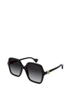 Gucci GG1072SA Ladies Oversized Square Sunglasses, Black