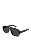 Gucci GG1342S Unisex Double Nose Bridge Sunglasses, Black