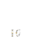 Guess 4G Forever Oval Hoop Earrings, Silver