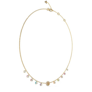 Guess 4G Multi Colour CZ Crush Necklace, Gold