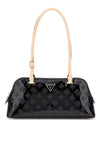 Guess Arnela 4G Peony Logo Shoulder Bag, Black