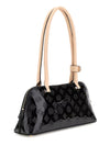 Guess Arnela 4G Peony Logo Shoulder Bag, Black
