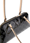 Guess Arnela 4G Peony Logo Shoulder Bag, Black