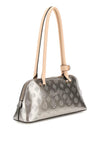Guess Arnela 4G Peony Logo Shoulder Bag, Silver Grey