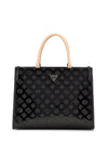 Guess Arnela 4G Peony Logo Tote Bag, Black
