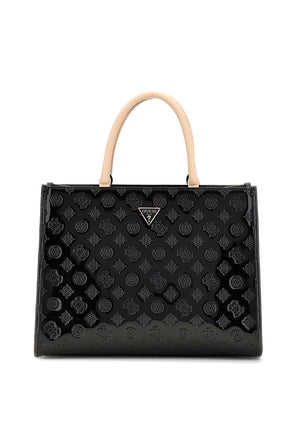 Guess Arnela 4G Peony Logo Tote Bag, Black