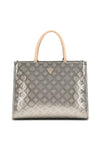 Guess Arnela 4G Peony Logo Tote Bag, Pewter
