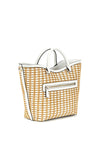 Guess Atalia Raffia Medium Handbag, Natural White