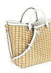 Guess Atalia Raffia Medium Handbag, Natural White