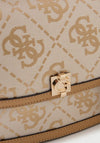 Guess Audrey Logo Crossbody Bag, Beige Multi