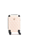 Guess Berta 4G 21” 8-Wheeler Spin Cabin Suitcase, Beige