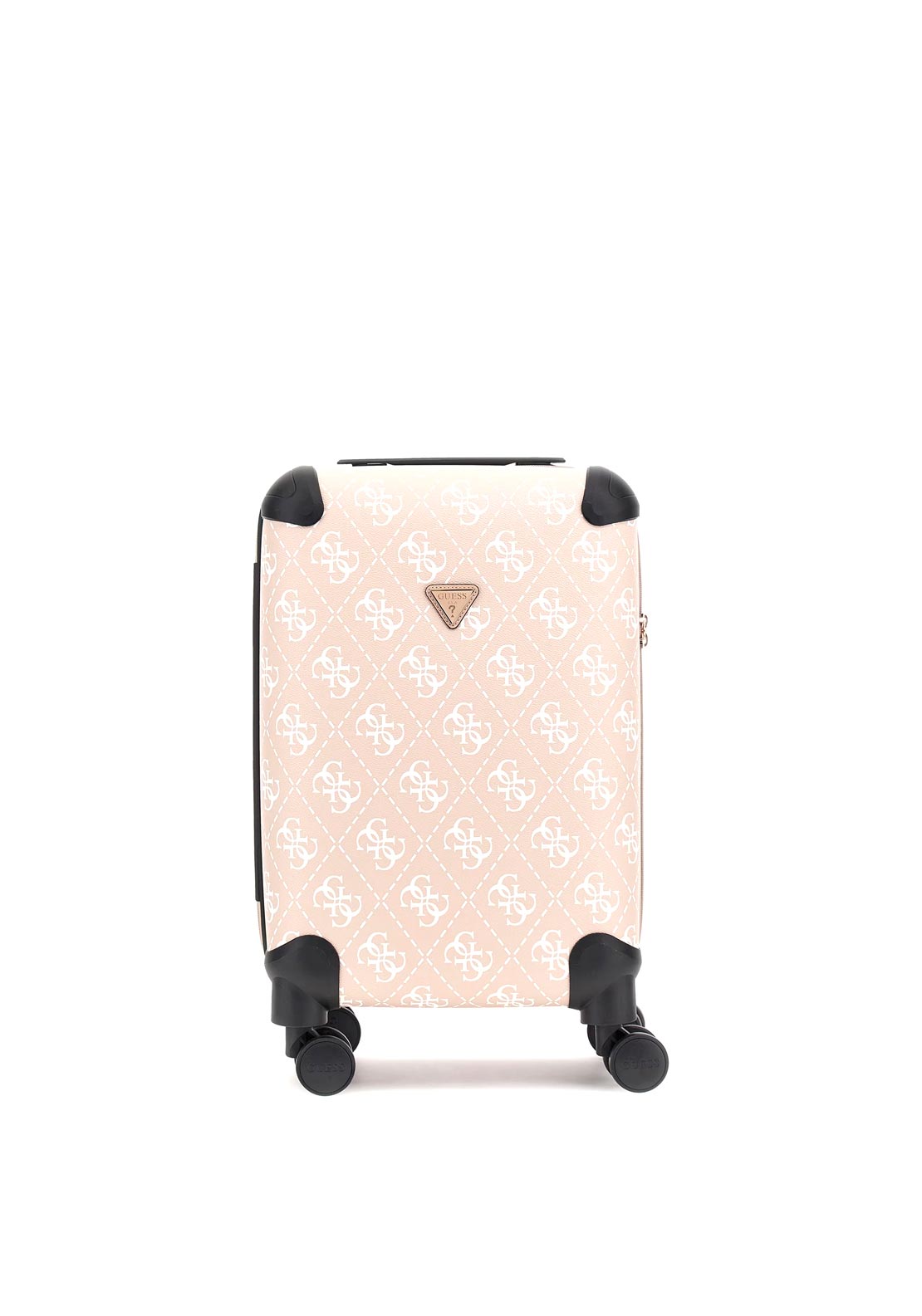 Guess Berta 4G 21” 8-Wheeler Spin Cabin Suitcase, Beige