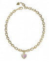 Guess Chunky Chain Heart Necklace, Gold
