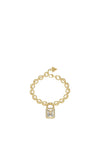 Guess Chunky Chain Padlock Bracelet, Gold
