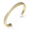 Guess Criss Cross Crystal Bangle, Gold