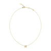 Guess CZ Cushion Necklace, Gold