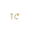 Guess CZ Half Hoop Earrings, Gold