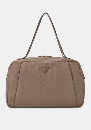 Guess Devon Logo Travel Bag, Taupe