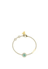 Guess Dreaming Blue 4G Logo Bracelet, Gold