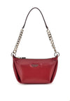 Guess Eco Evaine Top Zip Shoulder Bag, Red