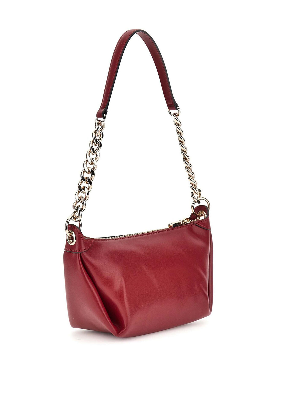 Guess Eco Evaine Top Zip Shoulder Bag, Red