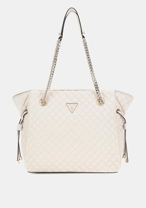 Guess Eco Rianee Quilted Tote Bag, Stone