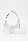 Guess Emelda Pouch & Crossbody Bag, White