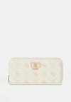 Guess Emelie Large Logo Wallet, White