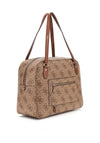 Guess Erenia 4G Travel Tote Bag, Dark Taupe