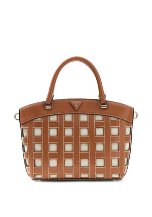 Guess Frankie Girlfriend Satchel Bag, Brown