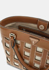 Guess Frankie Girlfriend Satchel Bag, Brown